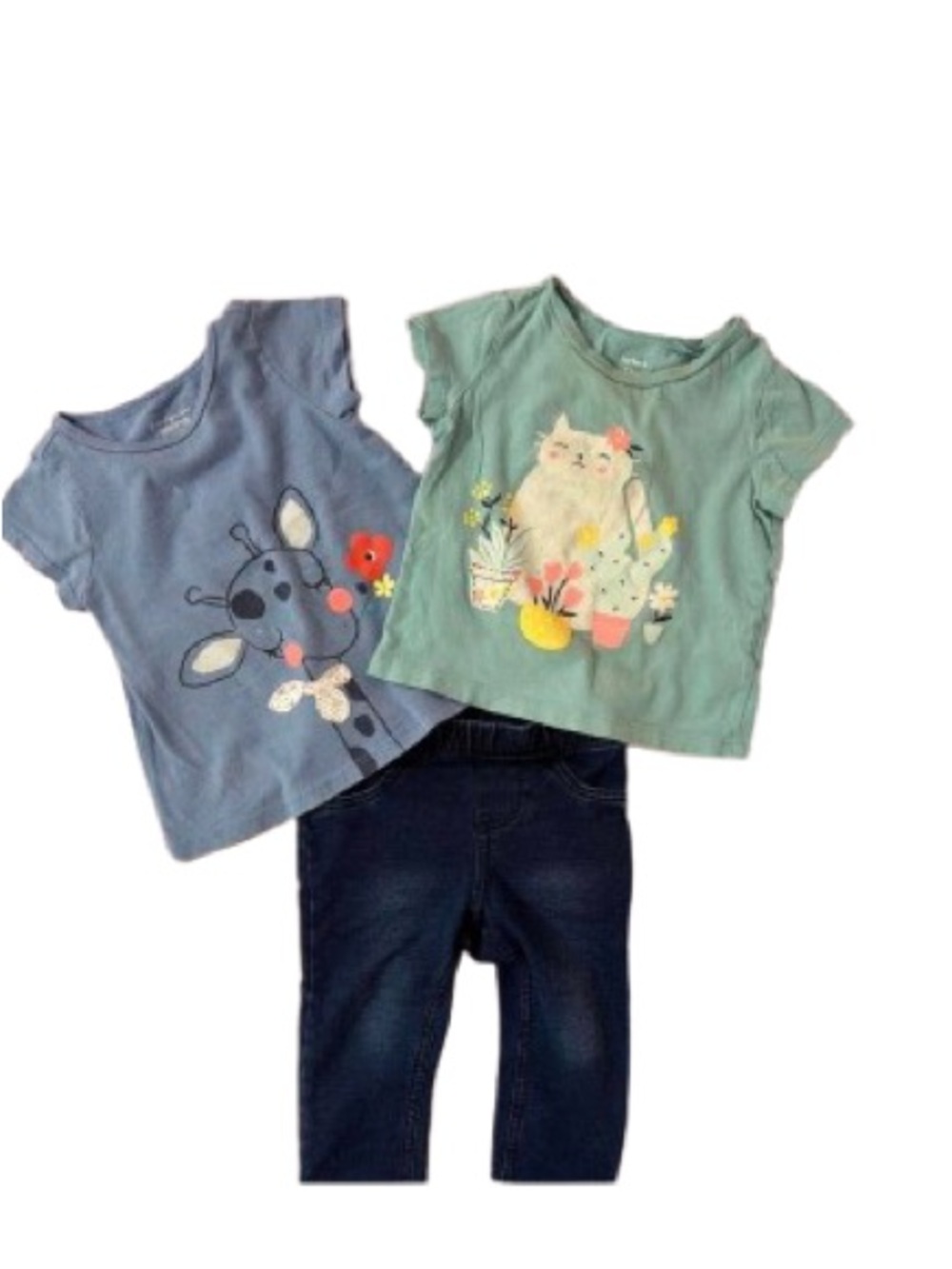 Carter-s Baby Girls 2 Top/ 1pants 12 month